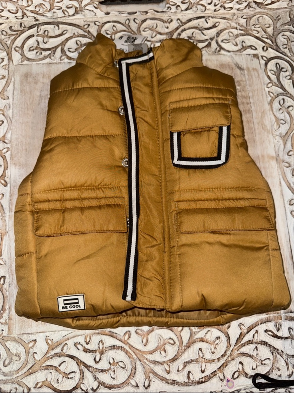 Be Cool Kids' Puffer Vest in Mustard